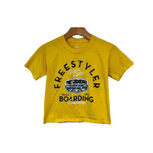 Point Sportswear T Shirt Boys Size Small 8-10 Years Yellow Surfing Short Sleeve